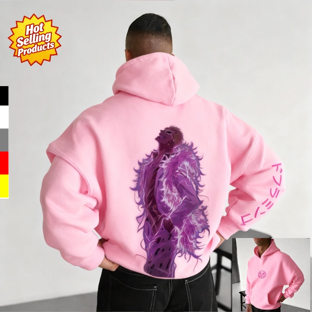 Anime Merchandise Store Japan - One Piece Hoodie Donquixote Doflamingo New