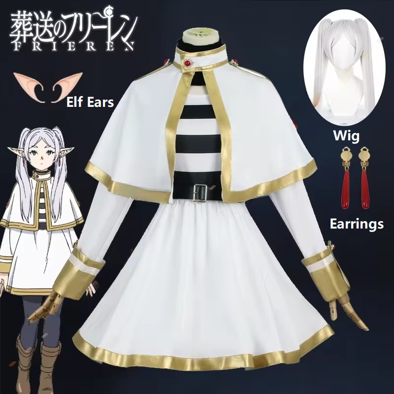 Frieren Anime Merchandise - Sousou No Frieren Cosplay Costume Wig