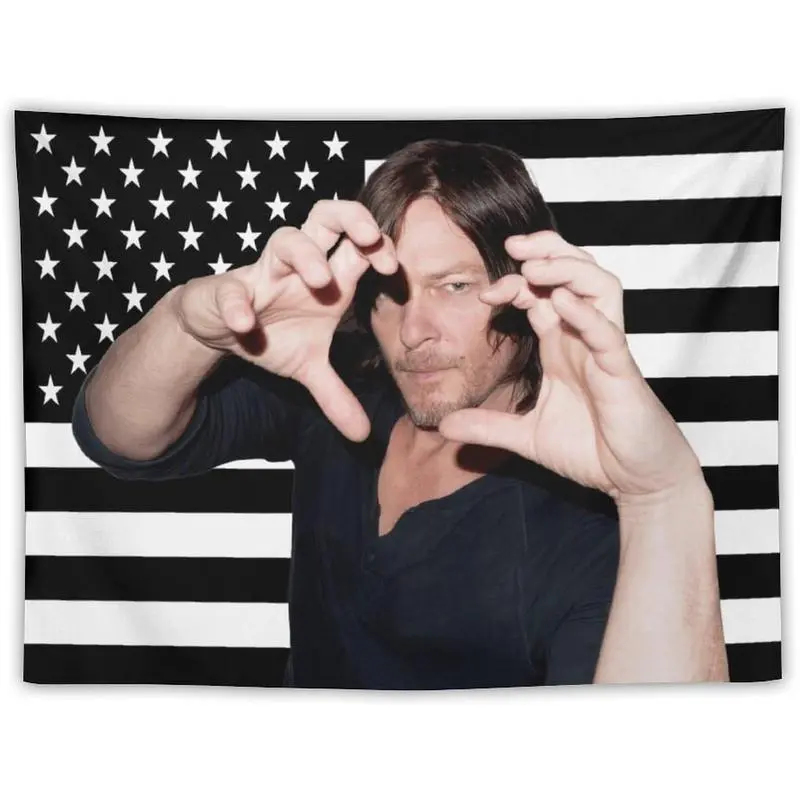 VIKAMA Daryl Dixon USA Flag Ta - Wall Scroll Tapestry ulasan dan harga