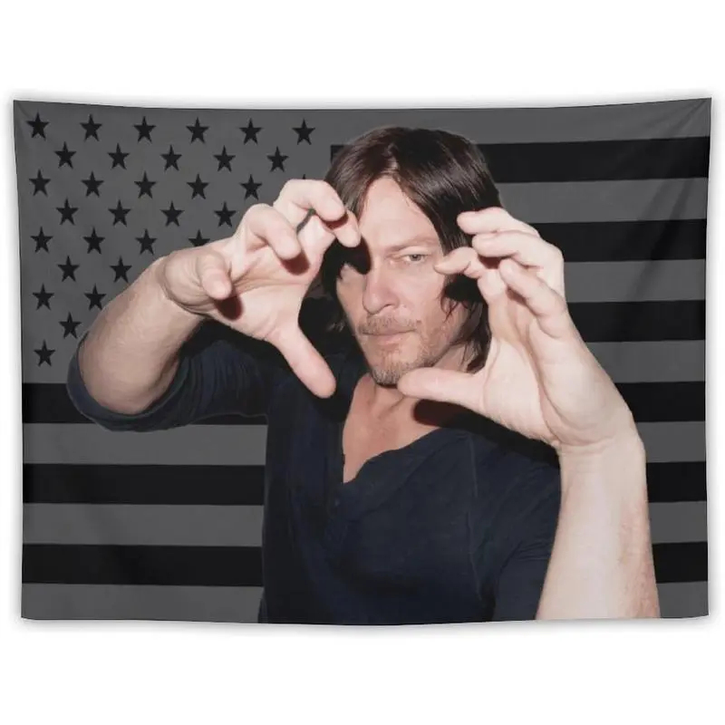 VIKAMA Daryl Dixon USA Flag Ta - Wall Scroll Tapestry ulasan dan harga