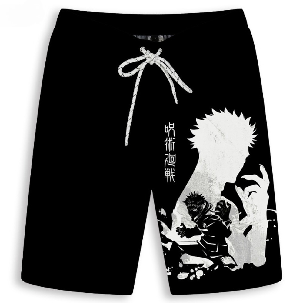 Men's Gojo Satoru Printed Shor - Anime Merchandise Store Japan ulasan dan harga