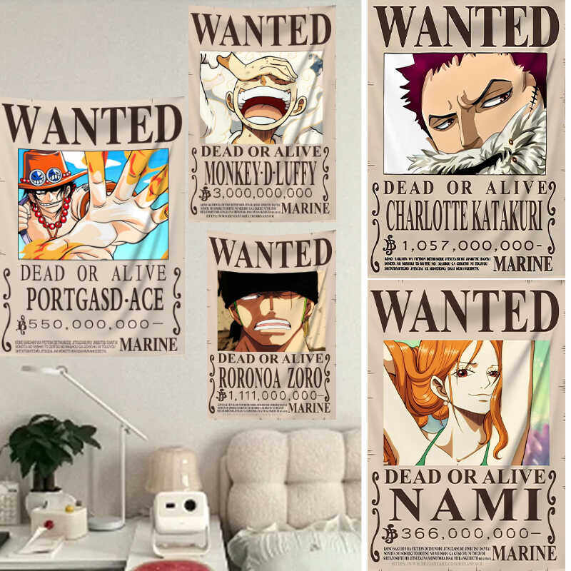 One Piece Manga Tapestry Wante - Wall Scroll Tapestry ulasan dan harga