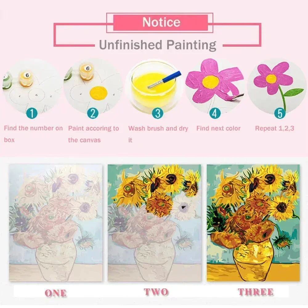 DIY Oil Painting By Numbers An - Frieren Anime Merchandise ulasan dan harga