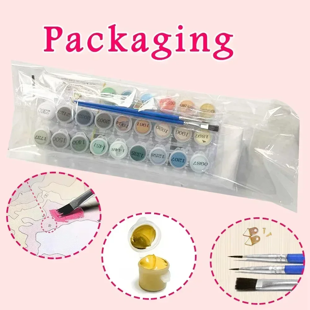 DIY Oil Painting By Numbers An - Frieren Anime Merchandise ulasan dan harga
