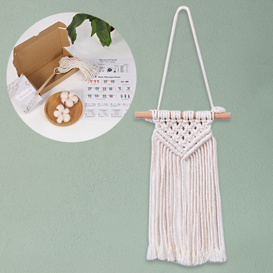 Handmade Knitting Mini Tapestr - Wall Scroll Tapestry ulasan dan harga
