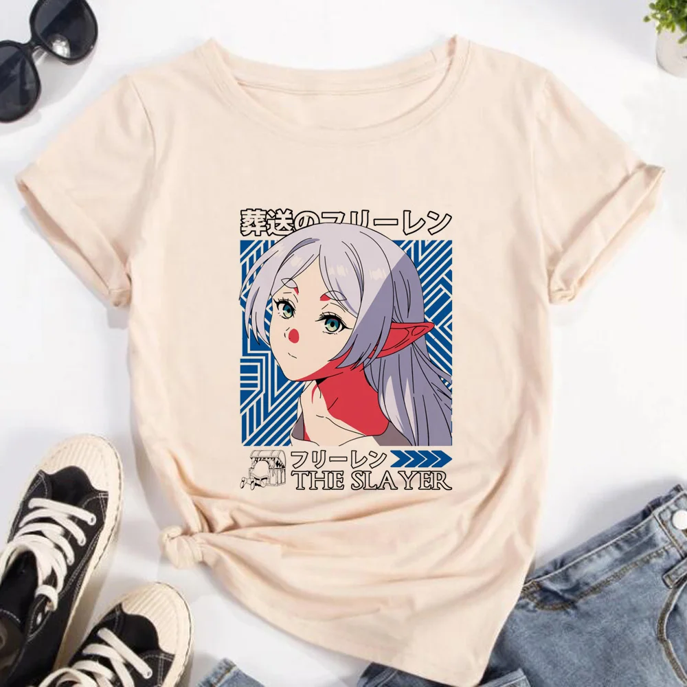 Frieren Tshirt Women Streetwea - Frieren Anime Merchandise ulasan dan harga