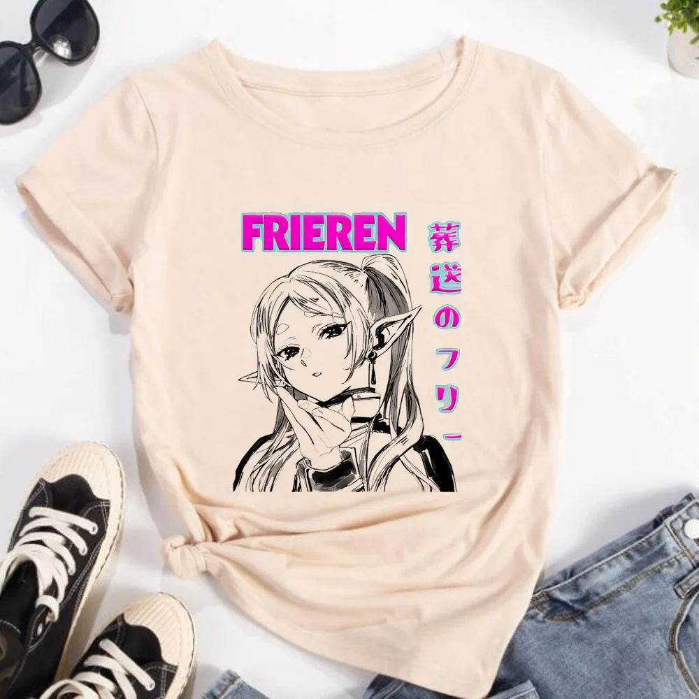 Frieren Tshirt Women Streetwea - Frieren Anime Merchandise ulasan dan harga